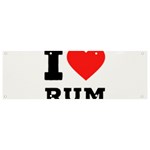 I love rum Banner and Sign 9  x 3 