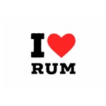 I love rum Premium Plush Fleece Blanket (Extra Small)