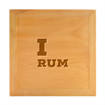 I love rum Wood Photo Frame Cube