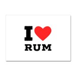 I love rum Crystal Sticker (A4)