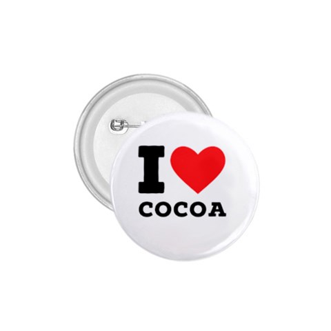 I love cocoa 1.75  Buttons from ArtsNow.com Front