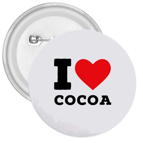 I love cocoa 3  Buttons from ArtsNow.com Front