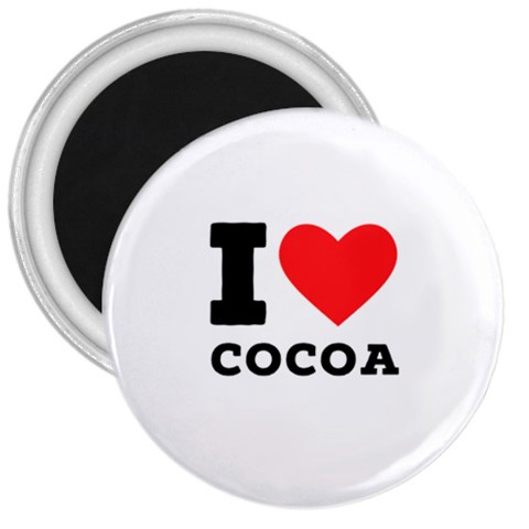 I love cocoa 3  Magnets from ArtsNow.com Front