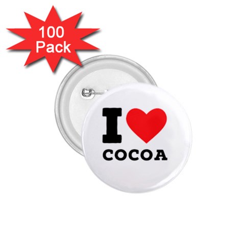 I love cocoa 1.75  Buttons (100 pack)  from ArtsNow.com Front