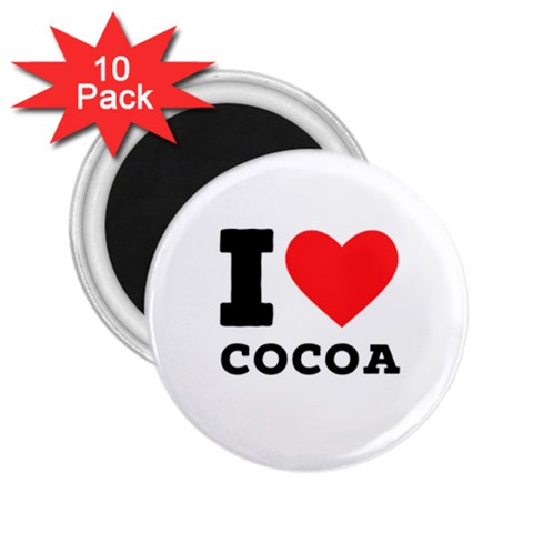 I love cocoa 2.25  Magnets (10 pack)  from ArtsNow.com Front