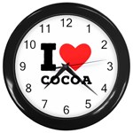 I love cocoa Wall Clock (Black)