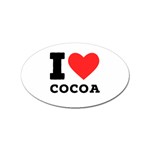 I love cocoa Sticker (Oval)