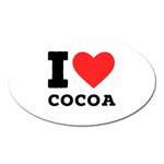 I love cocoa Oval Magnet