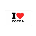 I love cocoa Sticker Rectangular (100 pack)