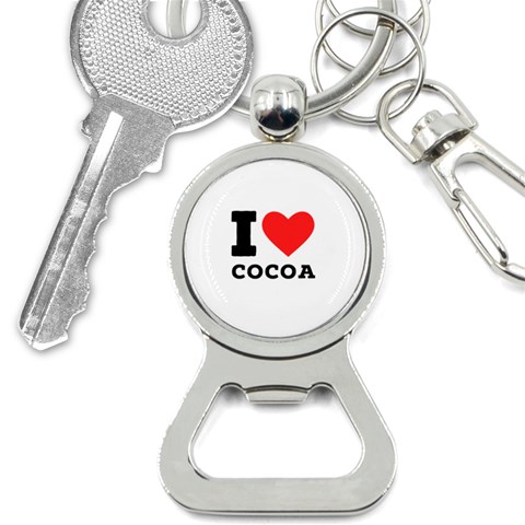 I love cocoa Bottle Opener Key Chain from ArtsNow.com Front
