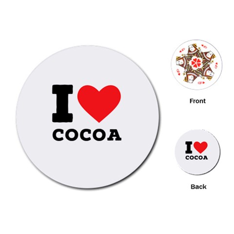 I love cocoa Playing Cards Single Design (Round) from ArtsNow.com Front