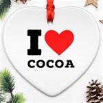 I love cocoa Heart Ornament (Two Sides)