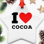 I love cocoa Star Ornament (Two Sides)