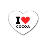 I love cocoa Rubber Coaster (Heart)