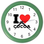 I love cocoa Color Wall Clock