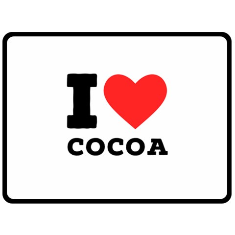 I love cocoa Fleece Blanket (Large) from ArtsNow.com 80 x60  Blanket Front
