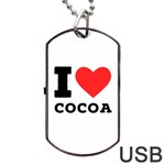 I love cocoa Dog Tag USB Flash (One Side)