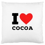 I love cocoa Large Cushion Case (One Side)