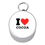 I love cocoa Mini Silver Compasses