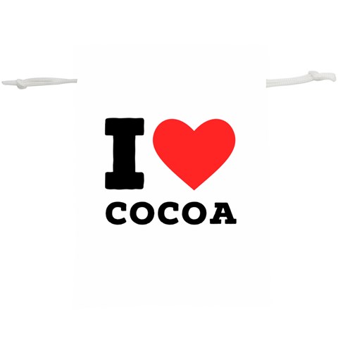 I love cocoa Lightweight Drawstring Pouch (XL) from ArtsNow.com Front
