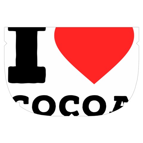 I love cocoa Make Up Case (Small) from ArtsNow.com Side Right