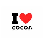 I love cocoa Premium Plush Fleece Blanket (Extra Small)