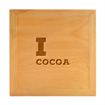 I love cocoa Wood Photo Frame Cube