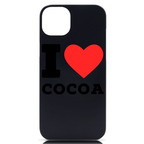 I love cocoa iPhone 14 Plus Black UV Print Case from ArtsNow.com Front