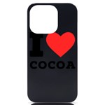 I love cocoa iPhone 14 Pro Black UV Print Case