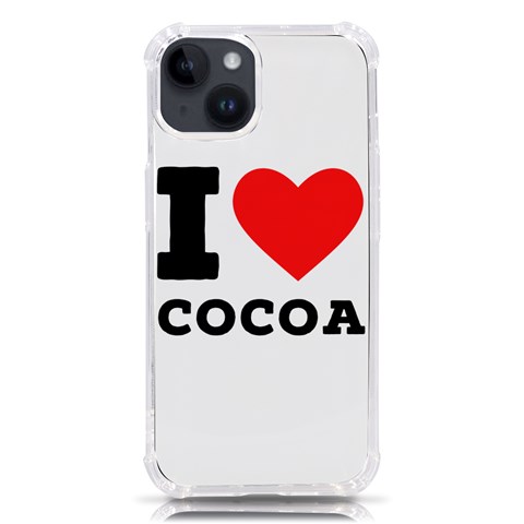 I love cocoa iPhone 14 TPU UV Print Case from ArtsNow.com Front