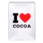 I love cocoa Rectangular Glass Fridge Magnet (4 pack)