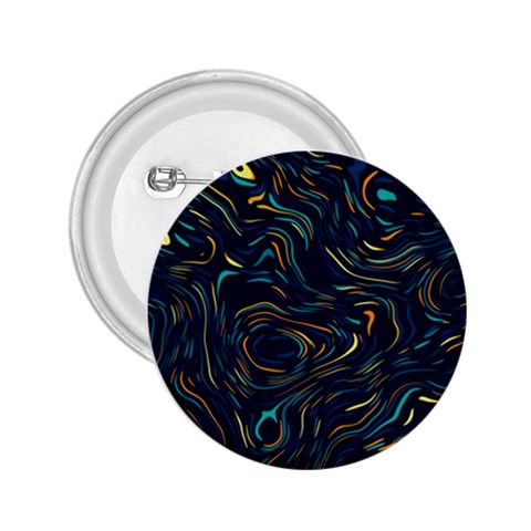 Colorful Abstract Pattern Creative Colorful Line Linear Background 2.25  Buttons from ArtsNow.com Front
