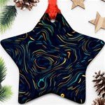 Colorful Abstract Pattern Creative Colorful Line Linear Background Ornament (Star)