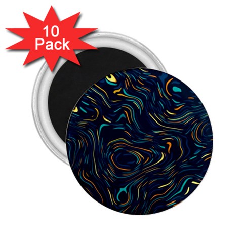 Colorful Abstract Pattern Creative Colorful Line Linear Background 2.25  Magnets (10 pack)  from ArtsNow.com Front
