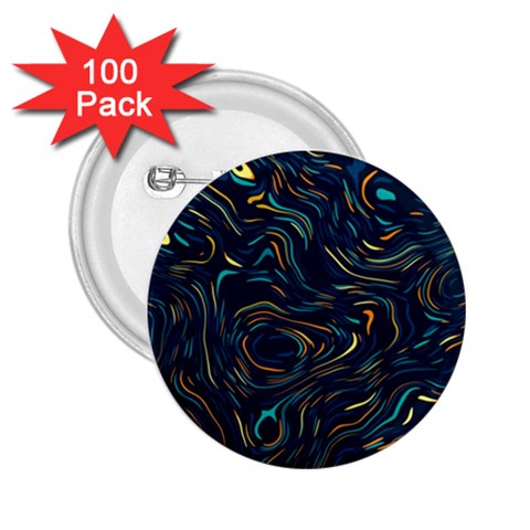 Colorful Abstract Pattern Creative Colorful Line Linear Background 2.25  Buttons (100 pack)  from ArtsNow.com Front