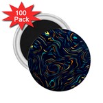 Colorful Abstract Pattern Creative Colorful Line Linear Background 2.25  Magnets (100 pack) 