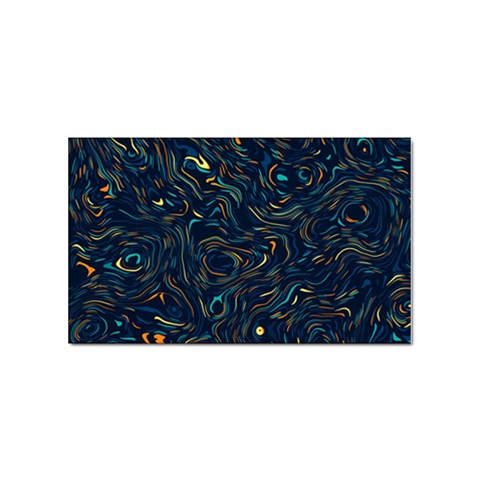 Colorful Abstract Pattern Creative Colorful Line Linear Background Sticker (Rectangular) from ArtsNow.com Front