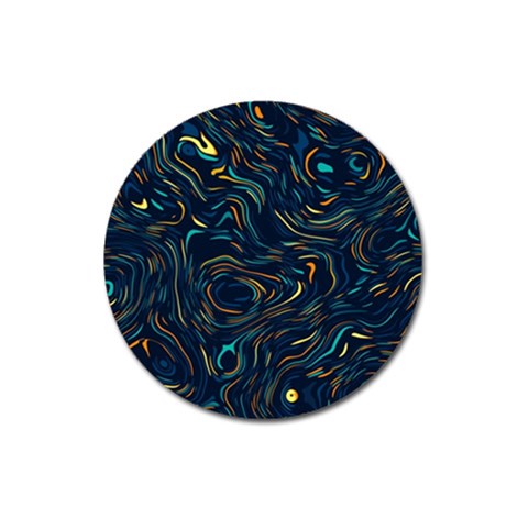 Colorful Abstract Pattern Creative Colorful Line Linear Background Magnet 3  (Round) from ArtsNow.com Front