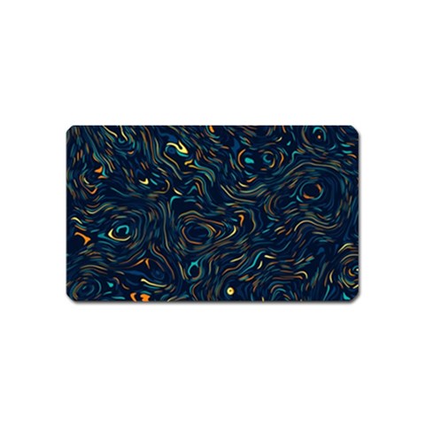 Colorful Abstract Pattern Creative Colorful Line Linear Background Magnet (Name Card) from ArtsNow.com Front