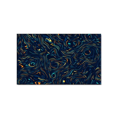 Colorful Abstract Pattern Creative Colorful Line Linear Background Sticker Rectangular (100 pack) from ArtsNow.com Front