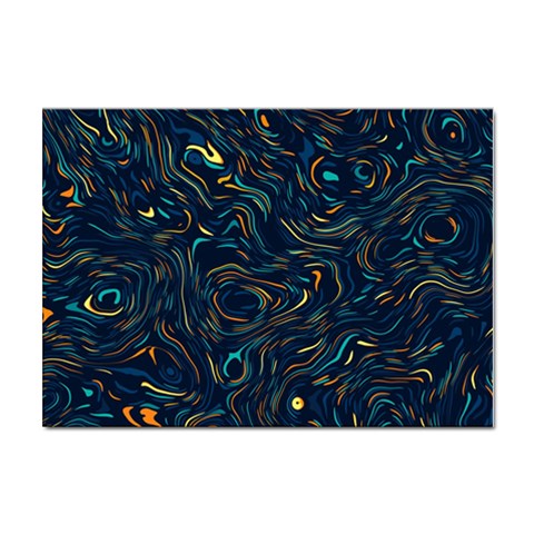 Colorful Abstract Pattern Creative Colorful Line Linear Background Sticker A4 (100 pack) from ArtsNow.com Front