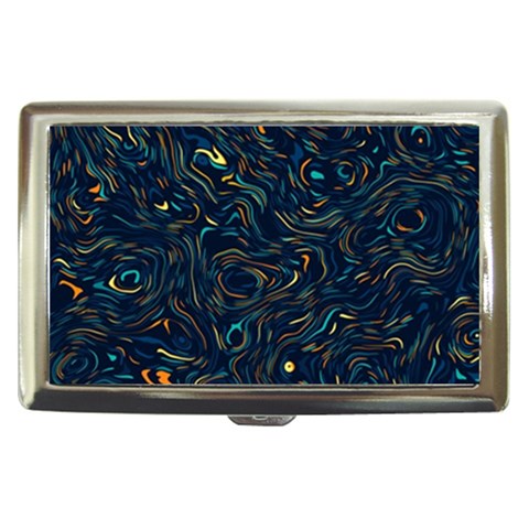 Colorful Abstract Pattern Creative Colorful Line Linear Background Cigarette Money Case from ArtsNow.com Front