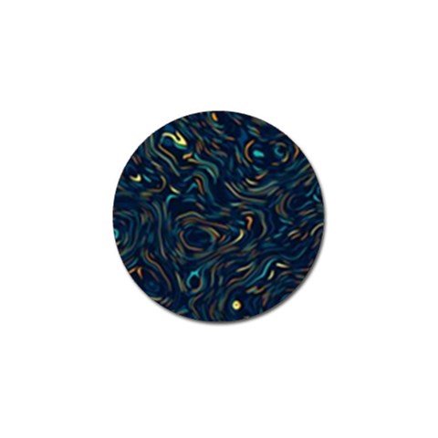 Colorful Abstract Pattern Creative Colorful Line Linear Background Golf Ball Marker from ArtsNow.com Front