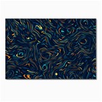 Colorful Abstract Pattern Creative Colorful Line Linear Background Postcard 4 x 6  (Pkg of 10)