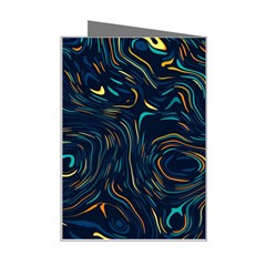 Colorful Abstract Pattern Creative Colorful Line Linear Background Mini Greeting Card from ArtsNow.com Right