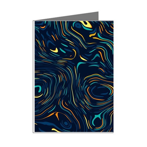 Colorful Abstract Pattern Creative Colorful Line Linear Background Mini Greeting Cards (Pkg of 8) from ArtsNow.com Right