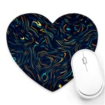 Colorful Abstract Pattern Creative Colorful Line Linear Background Heart Mousepad