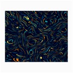 Colorful Abstract Pattern Creative Colorful Line Linear Background Small Glasses Cloth (2 Sides)