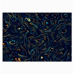 Colorful Abstract Pattern Creative Colorful Line Linear Background Large Glasses Cloth (2 Sides)