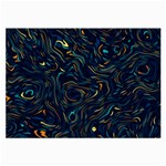 Colorful Abstract Pattern Creative Colorful Line Linear Background Large Glasses Cloth (2 Sides)